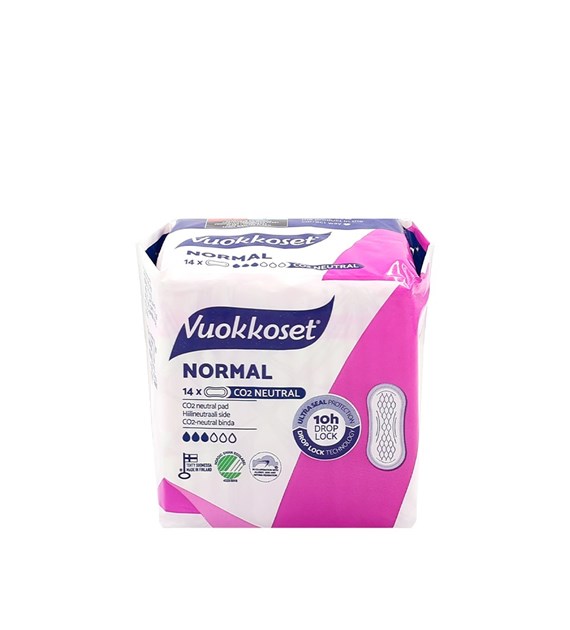 Vuokkoset, NORMAL, Podpaski bez skrzydełek, 14 szt.