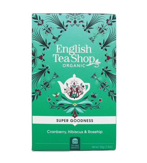 English Tea Shop, Herbata Cranberry, Hibiscus & Rosehip, 20 saszetek