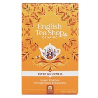 English Tea Shop, Herbata Green Rooibos, Pomegranate & Blueberry, 20 saszetek