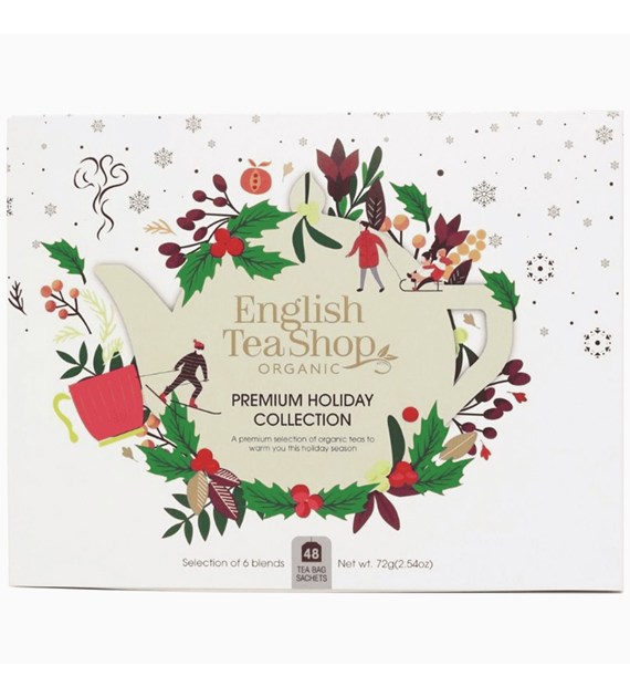 English Tea Shop, Zestaw herbat idealny na prezent, Premium Holiday Collection, 48 saszetek