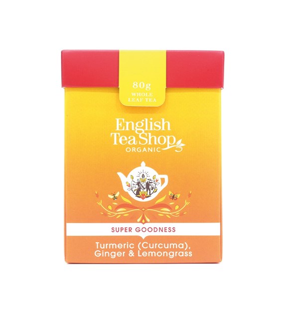 English Tea Shop, Herbata sypana, Turmeric, Ginger & Lemongrass, 80 g