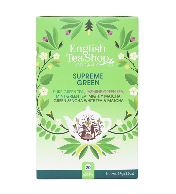 English Tea Shop, Herbata Mix Smaków, SUPREME GREEN, 37g