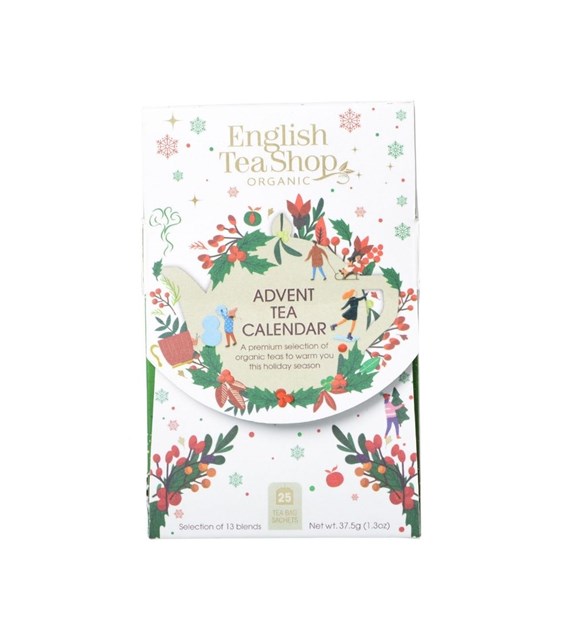 English Tea Shop, Kalendarz adwentowy, Advent Tea Canlendar White, 25 saszetek