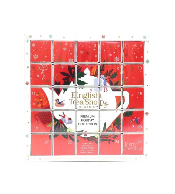 English Tea Shop, Kalendarz adwentowy Red Puzzle, 25 piramidek