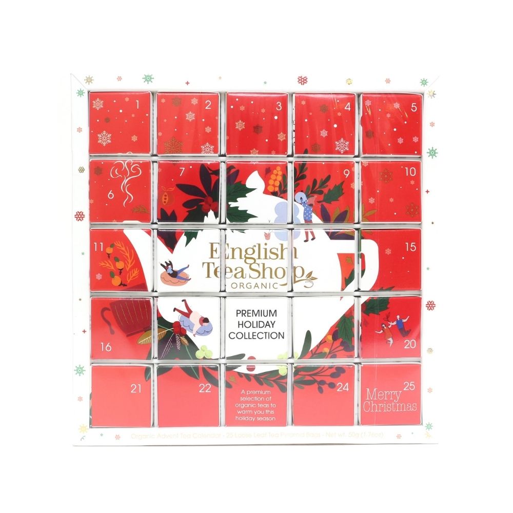 English Tea Shop, Kalendarz adwentowy Red Puzzle, 25 piramidek