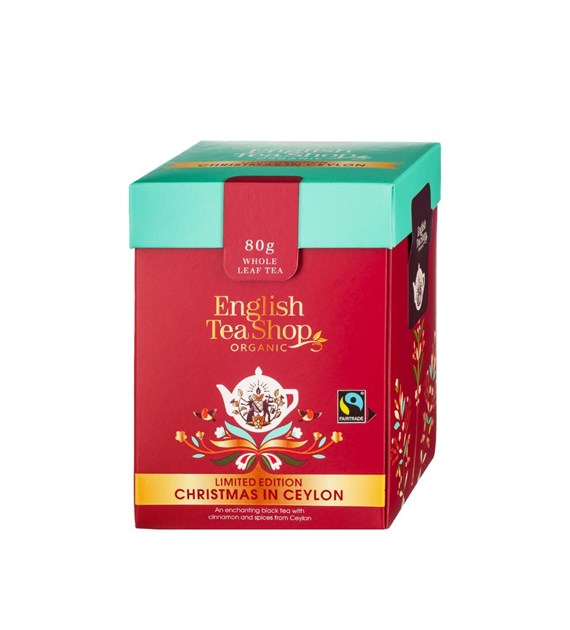 English Tea Shop, Herbata liściasta, Christmas in Ceylon, 80g