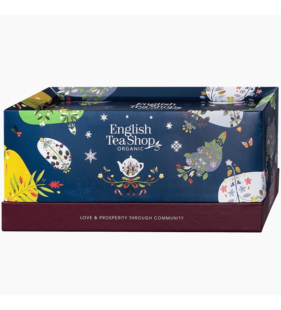 English Tea Shop, Zestaw ekologicznych herbat i herbatek, Wellbeing Holiday Favourites, 40 saszetek w 5 smakach