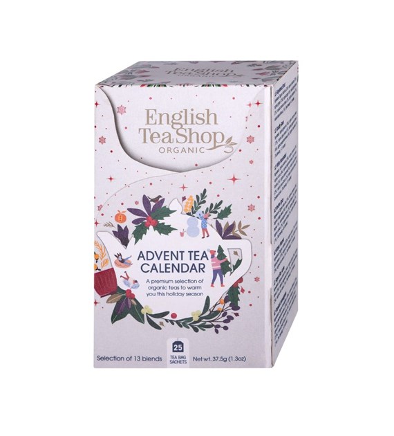 English Tea Shop, Biały kalendarz adwentowy, Advent Calendar, 25 saszetek