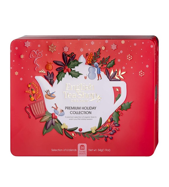 English Tea Shop, Zestaw BIO herbatek w nowej, czerwonej puszcze, 36 saszetek