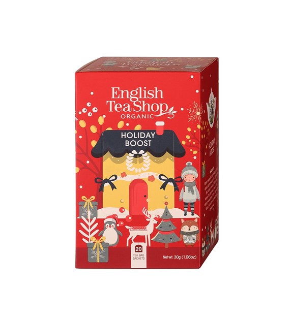 English Tea Shop, BIO Herbata Holiday Boost, możliwość wpisania dedykacji, 20 saszetek