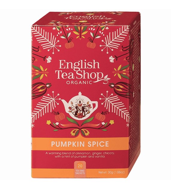 English Tea Shop, BIO Herbata Pumpkin Spice, 20 saszetek