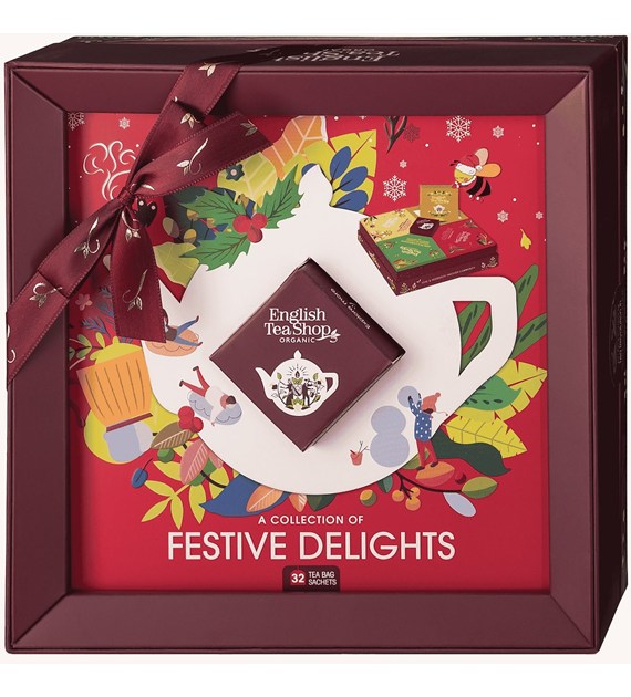 English Tea Shop, Herbata BIO, Festive Delight Moments, 32 saszetki w 4 różnych smakach