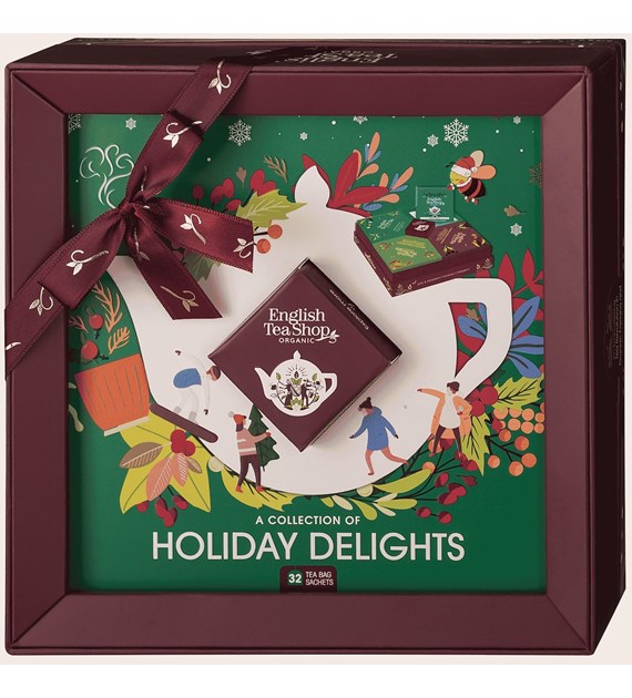 English Tea Shop, Herbata BIO, Holiday Delight Moments, 32 saszetki w 4 różnych smakach