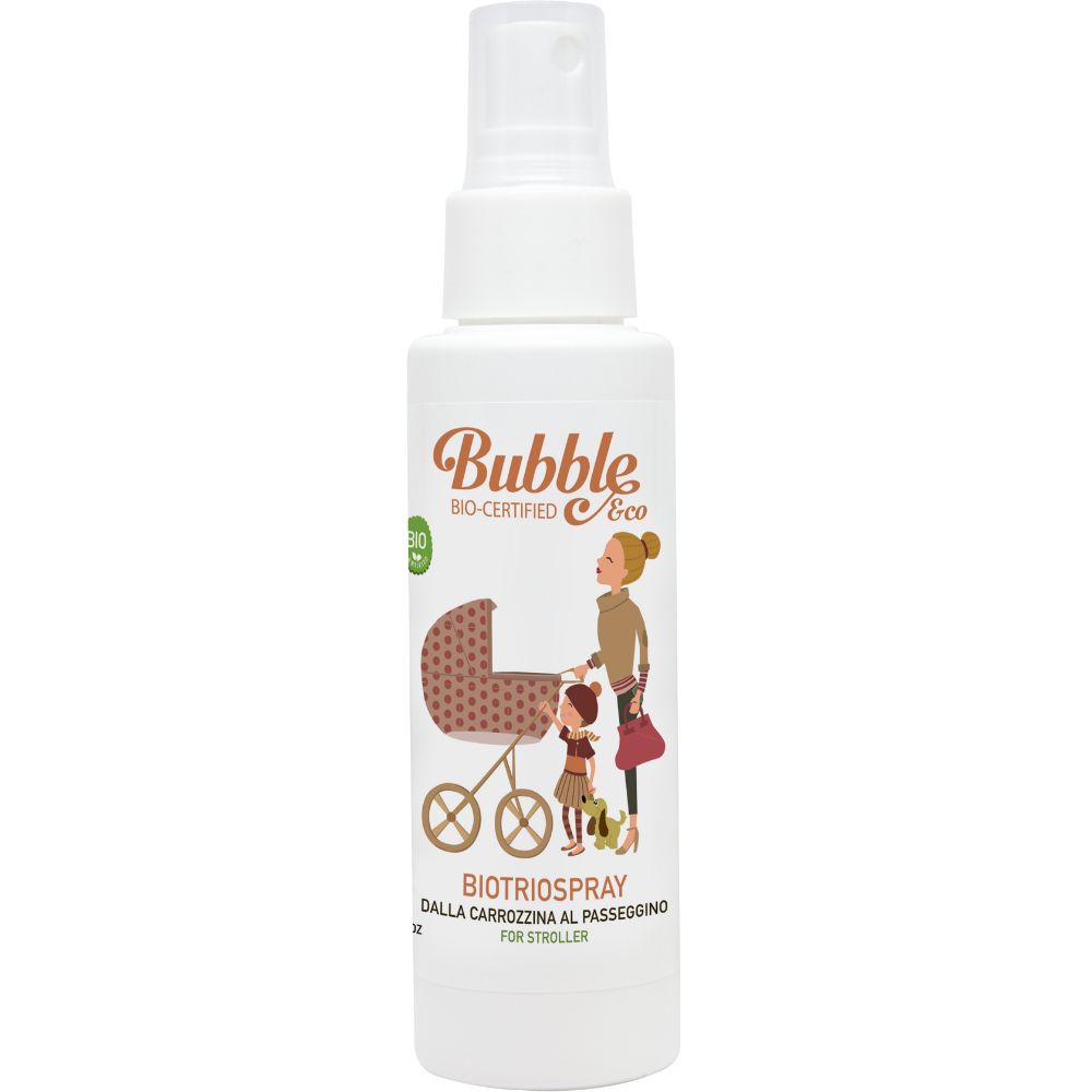 Bubble and CO, Naturalny spray dezynfekujący do ubrań i tkanin dla dzieci, nieprzyjemny dla owadów, 100 ml