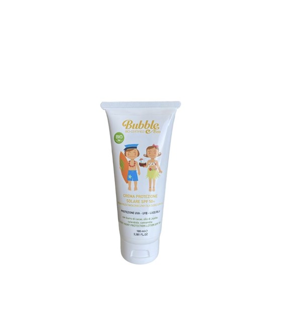 Bubble and CO, Organiczny krem przeciwsłoneczny dla dzieci SPF50+ 0 m+, 100 ml