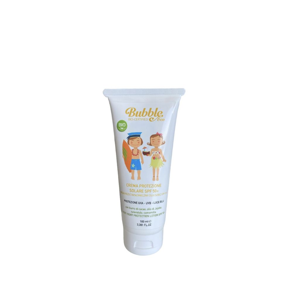 Bubble and CO, Organiczny krem przeciwsłoneczny dla dzieci SPF50+ 0 m+, 100 ml