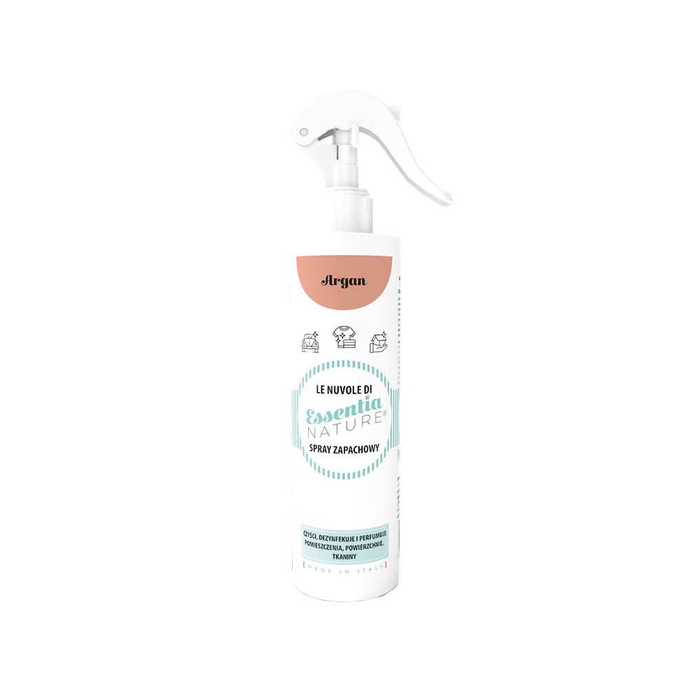 Essentia Nature, Odświeżacz w sprayu do tkanin i wnętrz, Argan. 250 ml