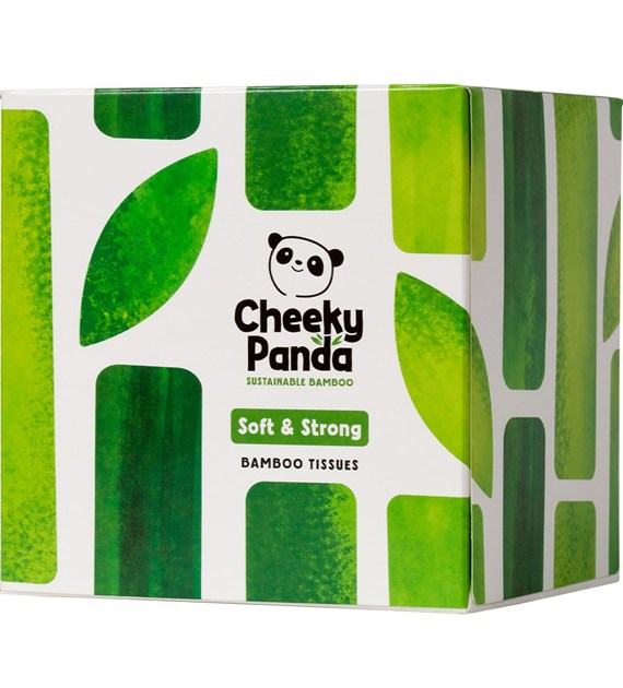 Cheeky Panda, Chusteczki kosmetyczne uniwersalne, pudełko kostka 56 szt.