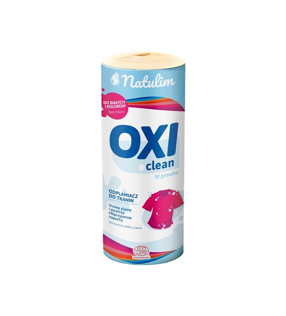 Natulim, OXI clean, Ekologiczny odplamiacz w proszku, do kolorowych tkanin, 0,5 kg