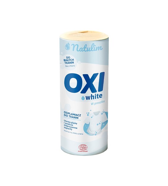 Natulim, OXI white, Ekologiczny odplamiacz w proszku, do białych tkanin, 0,5 kg