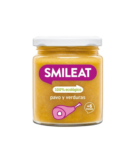 Smileat, BIO Słoiczek z indykiem i warzywami 6m+, 230 g