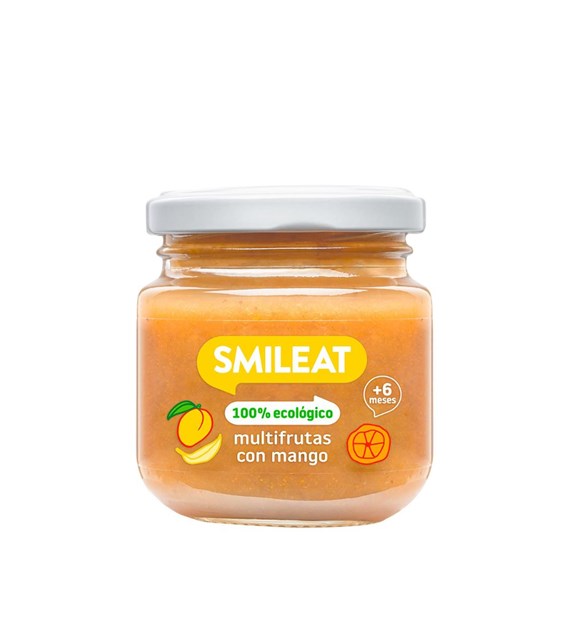 Smileat, BIO Deser wieloowocowy z mango 6m+, 130g