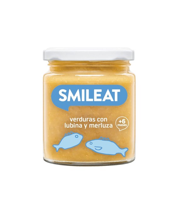 Smileat, Słoiczek z BIO warzywami, BIO basem i morszczukiem 6m+, 230g