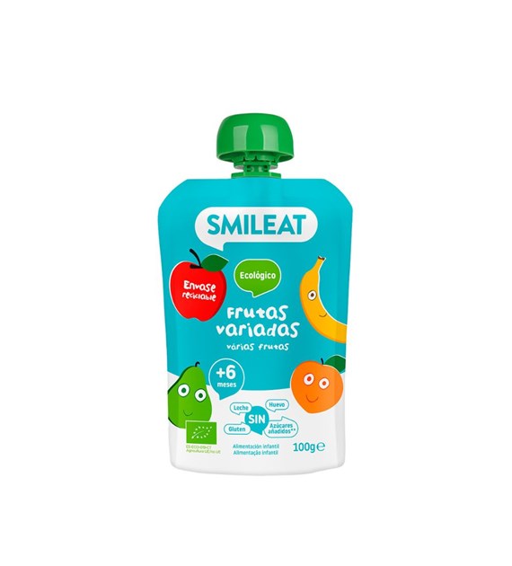 Smileat, BIO Mus wieloowocowy 6m+, 100g