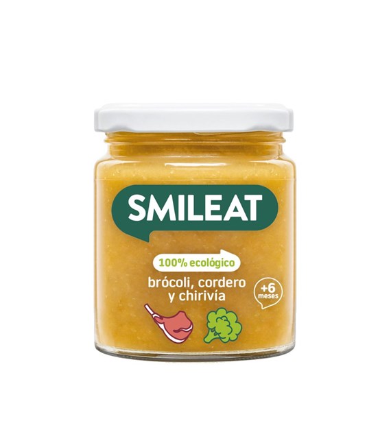 Smileat, BIO Słoiczek z brokułem, jagnięciną i pasternakiem 6m+, 230g