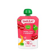 Smileat, BIO Mus z wiśniami, acai i amarantem 8+, 100g