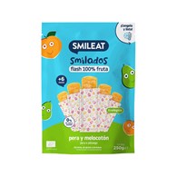 Smileat, BIO Smilados, Lody owocowe do mrożenia o smaku gruszki i brzoskwini 6m+, 5x50g