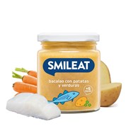 Smileat, Słoiczek z dorszem, BIO ziemniakami i BIO warzywami 6m+, 230g