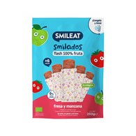 Smileat, BIO Smilados, Mus owocowy do mrożenia  o smaku truskawki i jabłka, idealny na ząbkowanie 6m+, 5x50g