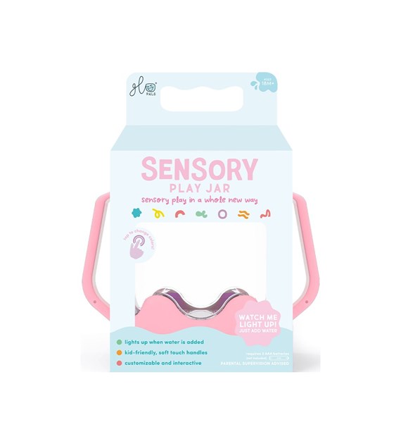 Glo Pals, Słoik sensoryczny do napełnienia wodą, kolor różowy