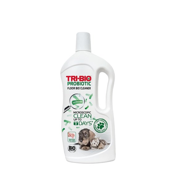 TRI-BIO, PET FRIENDLY, Płyn do mycia podłóg laminowanych, kamiennych, parkietów, płytek podłogowych oraz linoleum, 840 ml