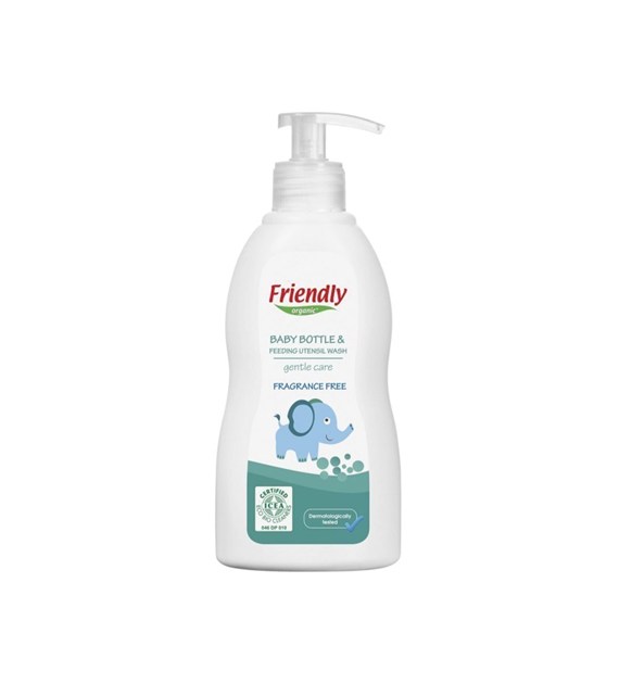 Friendly Organic, Bezzapachowy płyn do mycia butelek dziecięcych, 300 ml