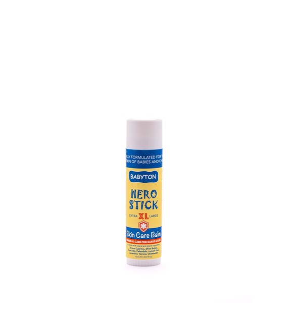 Babyton, Balsam do pielęgnacji skóry w sztyfcie XL, bezpieczny od narodzin, Hero Stick, 15 ml