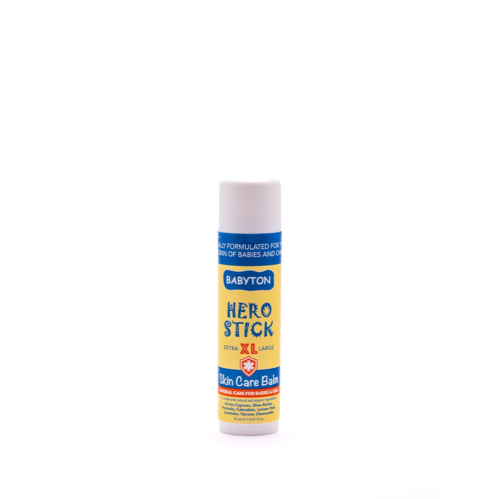 Babyton, Balsam do pielęgnacji skóry w sztyfcie XL, bezpieczny od narodzin, Hero Stick, 15 ml