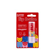 Babyton, Balsam do ust, truskawkowy smak, bezpieczny od narodzin, 5 g