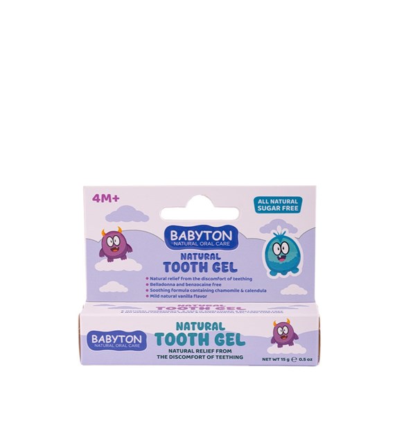 Babyton, Naturalny żel na ząbkowanie dla niemowląt, 4m+, 15 g