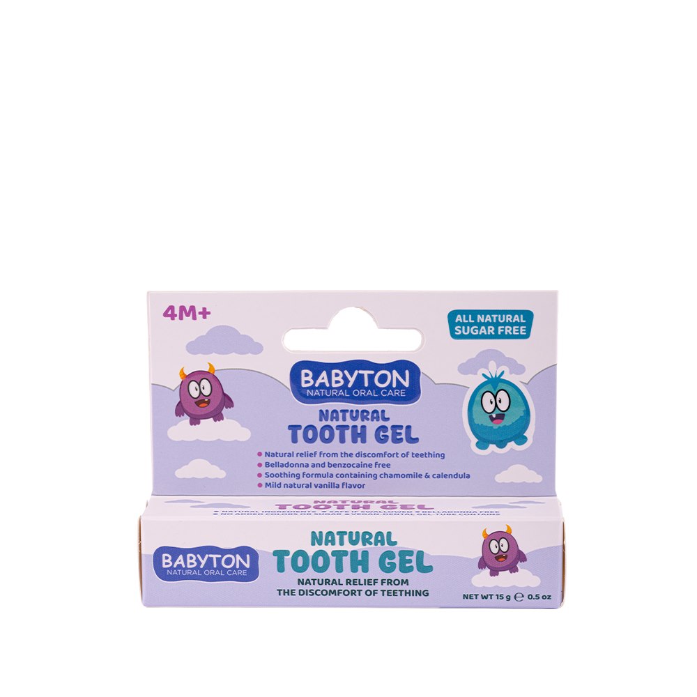 Babyton, Naturalny żel na ząbkowanie dla niemowląt, 4m+, 15 g