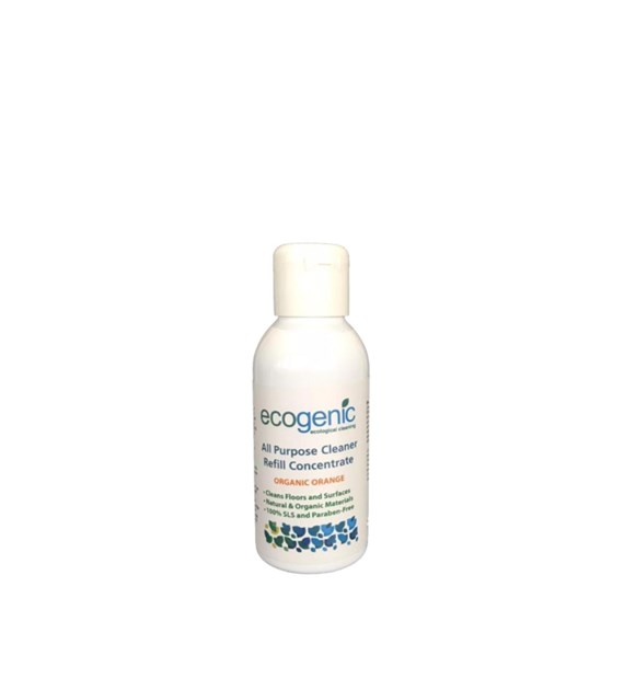 Ecogenic, Refill uniwersalnego płynu do czyszcenia różnych powierzchni, Pomarańcza, 100 ml