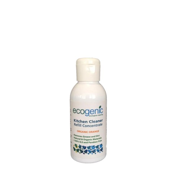 Ecogenic, Refill płynu do czyszczenia powierzchni kuchennych, Pomarańcza, 100 ml