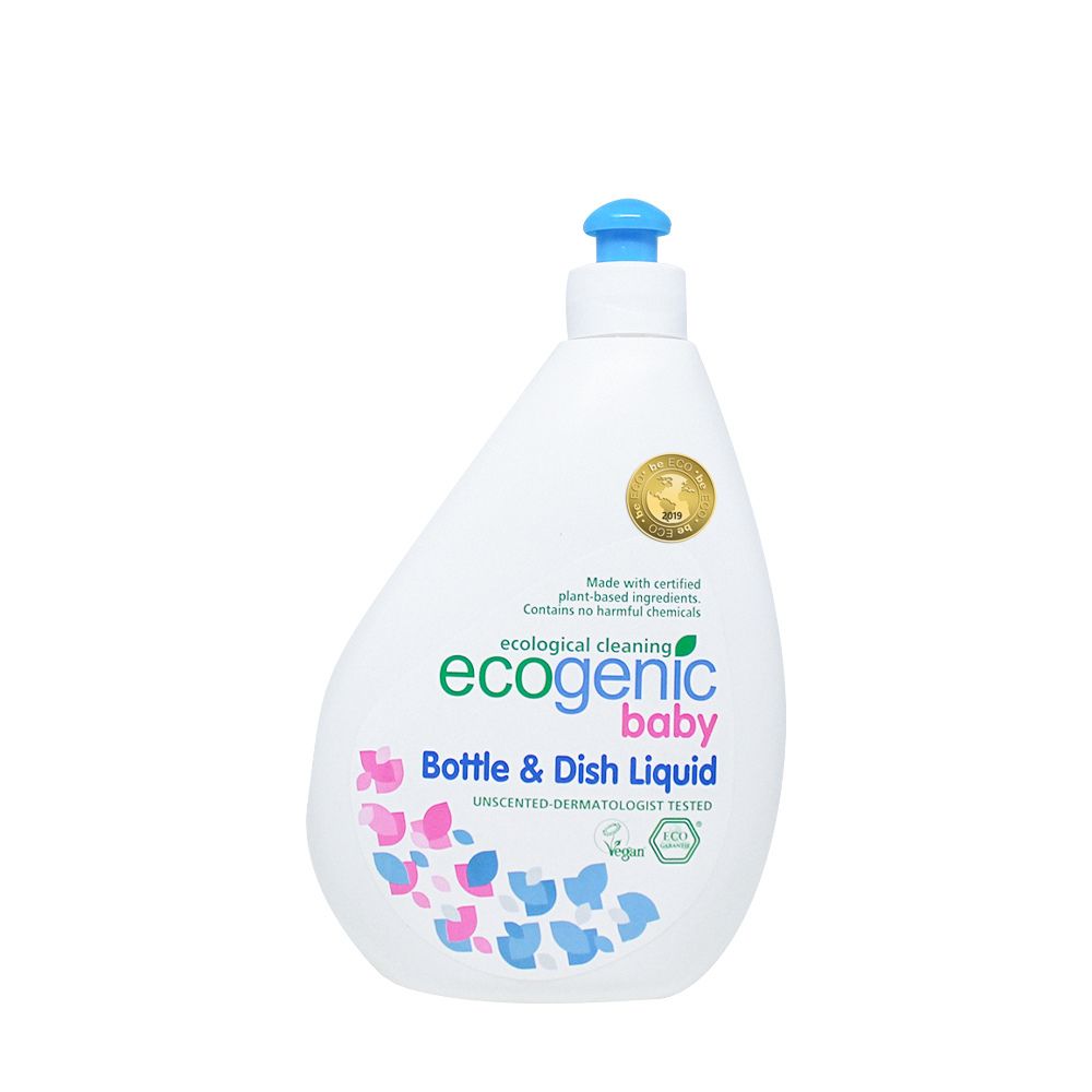 Ecogenic Baby, Płyn do mycia butelek, smoczków i zabawek, bezzapachowy, 500 ml