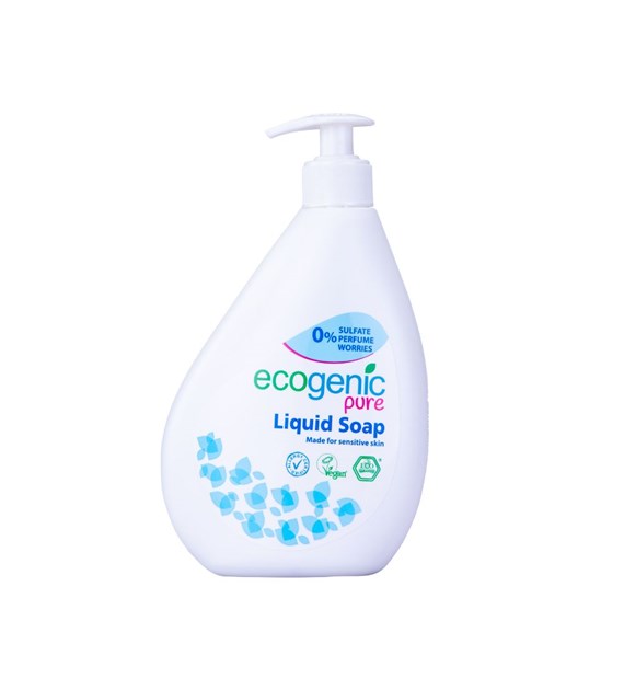 Ecogenic Pure, Mydło do rąk w płynie z pompką, bezzapachowe, 500 ml