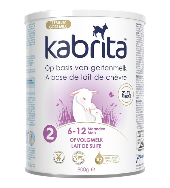 Kabrita 2, Mleko Następne z HMO na bazie mleka koziego, 6-12m, 800 g