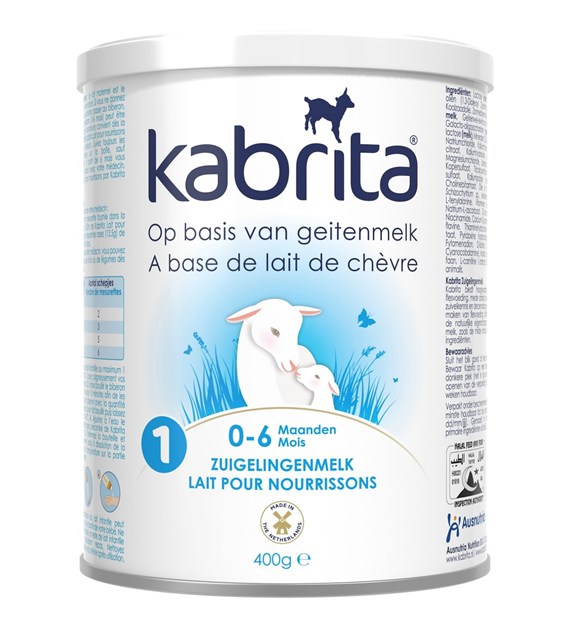 Kabrita 1, Mleko Początkowe z HMO na bazie mleka koziego, 0 – 6 miesięcy, 400 g