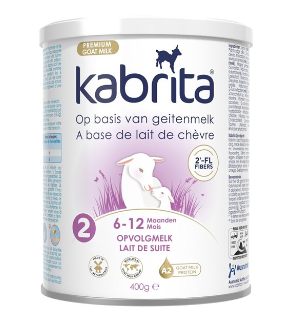 Kabrita 2, Mleko Następne z HMO na bazie mleka koziego, 6-12m, 400 g