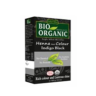 Indus Valley, Henna - farba do włosów na bazie henny, CZERŃ, w 100% ekologiczna, vege, 100 g