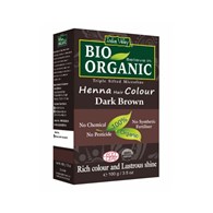Indus Valley, Henna - farba do włosów na bazie henny, CIEMNY BRĄZ, w 100% ekologiczna, vege, 100g